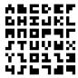 i remember steve showing me something like this / "the world's smallest typeface, 3x3 (2005)" by Anders de Flon