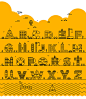 城市图形字母矢量套装打包下载【Ai】