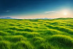 绿草皮自然风景摄影图