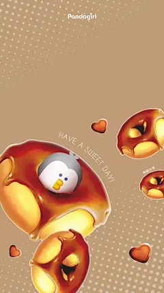 原创壁纸：可爱小甜点卡通壁纸