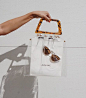 Shop Girl Transparent Tortoiseshell Bag