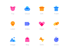 设计师深海采集到UI-Icon图标/表情符号