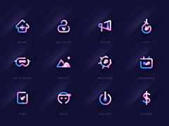 ZNIOTR£*_*采集到ICON_渐变