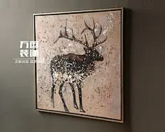 麋鹿手绘_360图片