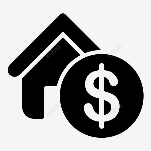 房屋租金租赁贷款图标 icon 标识 标志 UI图标 设计图片 免费下载 页面网页 平面电商 创意素材-花瓣网