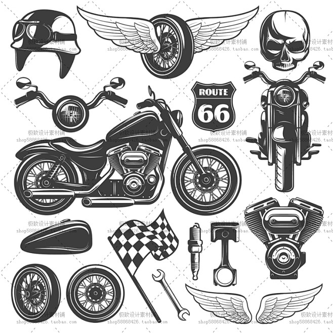 26个EPS 摩托车 机车 LOGO 标...