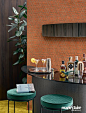 Green, Furniture, Room, Wall, Table, Yellow, Orange, Interior design, Chair, Wallpaper, 