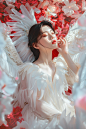 天使文静美女人物肖像摄影