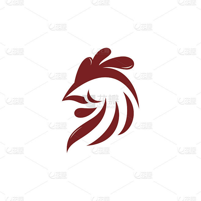 摘要公鸡标志模板