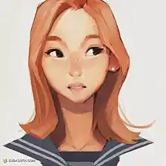 Samuel Youn 可爱的手绘女生头像