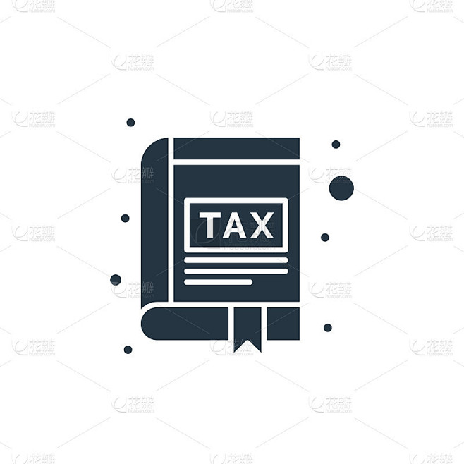 税收图标。字形税务图标用于网站设计和移动，应用程序开发，打印。税收图标从填充税收收集孤立的白色背景.