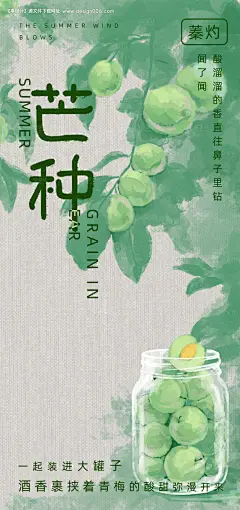 源文件下载【芒种节气海报】编号：84270031149447814