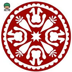团花窗花剪纸素材 一款剪窗花的步骤图解