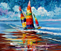 彩虹时刻——美国画家 Leonid afremov 作品