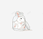 瓶子里的小白兔高清素材 页面网页 平面电商 创意素材 png素材