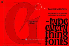 恐怖扭曲哥特式杂志海报电影设计衬线英文字体安装包 Forsaken Village – An Experimental Serif Font插图9