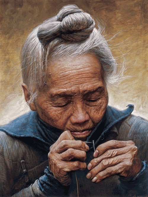 中国油画人物作品