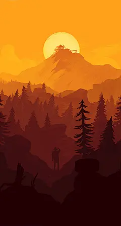 【图片】【精美壁纸】firewatch电脑壁纸及手机壁纸。_firewatch吧_百度贴吧