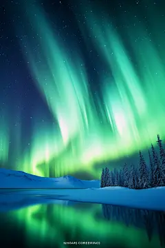 神秘的北极光视觉盛宴