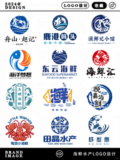 鱼logo丨渔业logo丨图形创意丨创意动物-花瓣网
