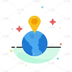 方向,抽象,地球形,图标,平坦的,彩色图片,疤,非都市风光,形状,圆形