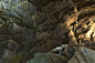 Icelandic Cliff - Material Practice