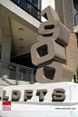 Monument Sign, aluminum fabricated custom exterior sign, 1900 Loft apartment complex, Dallas, Texas. This custom building sign is one of the most popular exterior signage between Pinterest users. http://casaustin.com/project-details.html?id=a5cf91952d5658