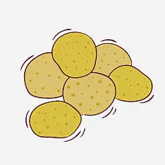 土豆免抠素材_新图网 https://ixintu.com 土豆 手绘 有机蔬菜 洋芋 蔬菜