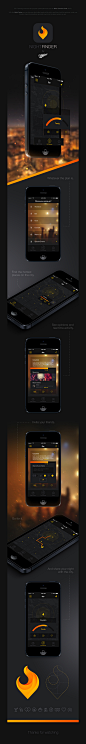 Night Finder App by APP界面 - UE设计平台-网页设计，设计交流，界面设计，酷站欣赏