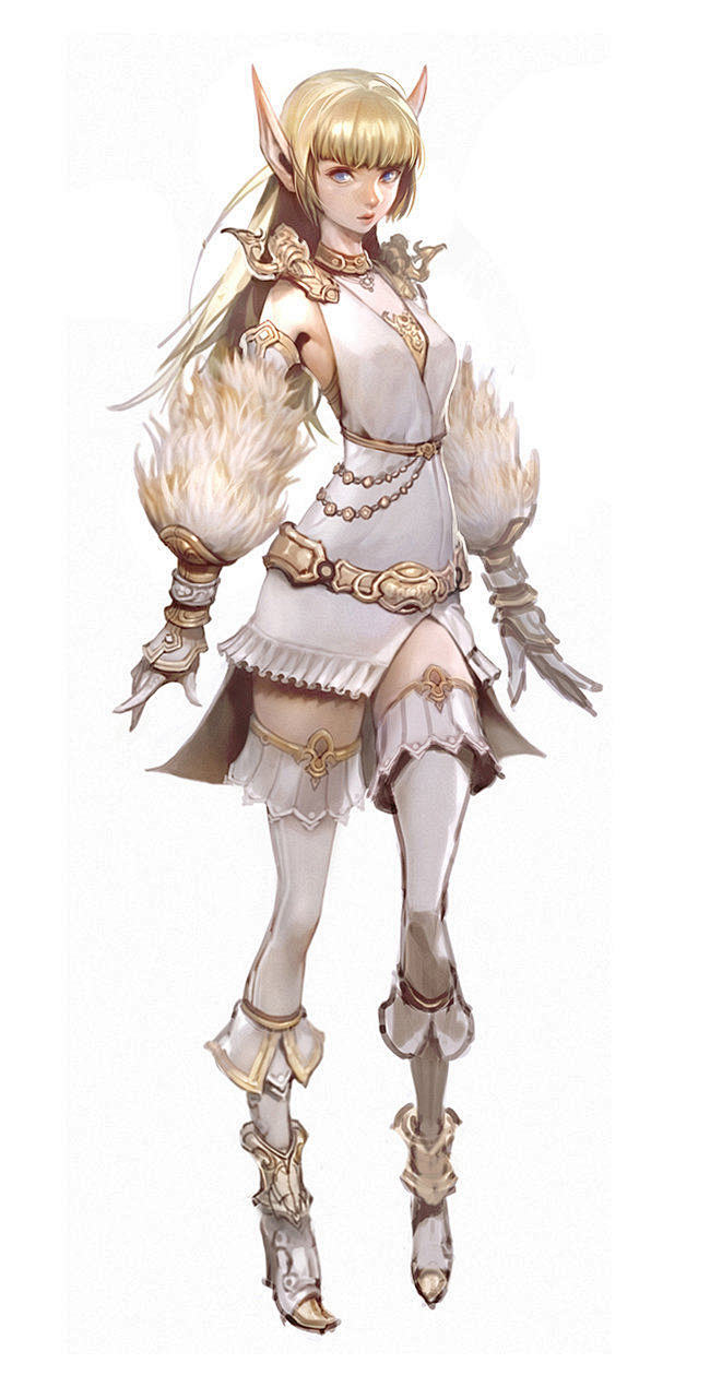女战士_画集编号:987_游戏CG、手绘...
