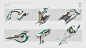 Ishvayan Ships - Anya, Mounash Pathak : Weird looking spaceships and a large scale weapon! These are from the Ishvayan faction. Would definitely like to explore ships from the Gannurian Side. Probably were the most challenging in terms of design compared