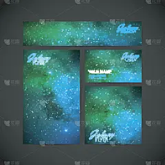 一套向量视觉企业标识星系银河系