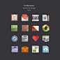 Google Flat Icons Free PSD