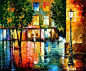 Leonid Afremov《夜色迷蒙》