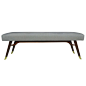 Mid-century Italian Bench after Gio Ponti | From a unique collection of antique and modern benches at http://www.1stdibs.com/furniture/seating/benches/