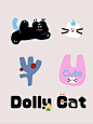 多巴胺小猫|图案延展设计 - 小红书