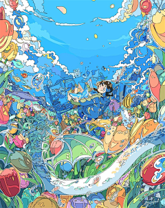 第莉莉答啦啦啦啦采集到插画