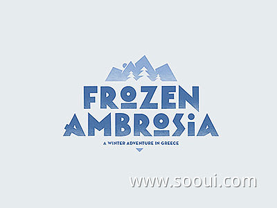 冬季世界！20款冰雪元素Logo设计UI...