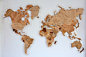 Большая карта мира из дерева купить в Москве интернет-магазин