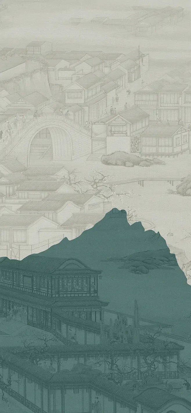 中国风国潮宣传海报背景