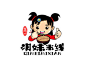 人物卡通logo设计 - 程门淇妹米线店