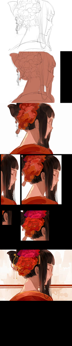 花魂·入骨采集到插画过程