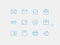 34 Email Vector Line Icons inbox stroke contact send email message mail outline line icons icon