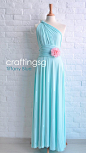 Bridesmaid Dress Infinity Dress Tiffany Blue Floor by craftingsg, $50.00 @Theresa George @Terronda Richardson