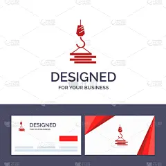 品牌名称,创造力,名片,模板,起重机,绳子,海港,臂吊带,建筑业,设备用品