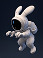 Rocket Rabbit : Hi Behance!I am pleased to submit to you the first render of my " Rocket Rabbit" project This little rabbit will pilot a carrot ship! that i will start today ! ahah There is mostly Zbrush sculpt, around 95%, because I start some