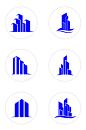房子商务楼标志写字楼大厦图标免扣元素