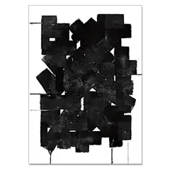 IHOMELAB瑞典装饰画i客厅玄关书房卧室黑白极简抽象艺术海报画-淘宝网