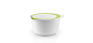 Bowl/colander set - White/lime - 530436