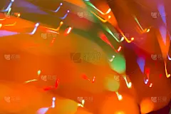 彩色灯光的抽象画